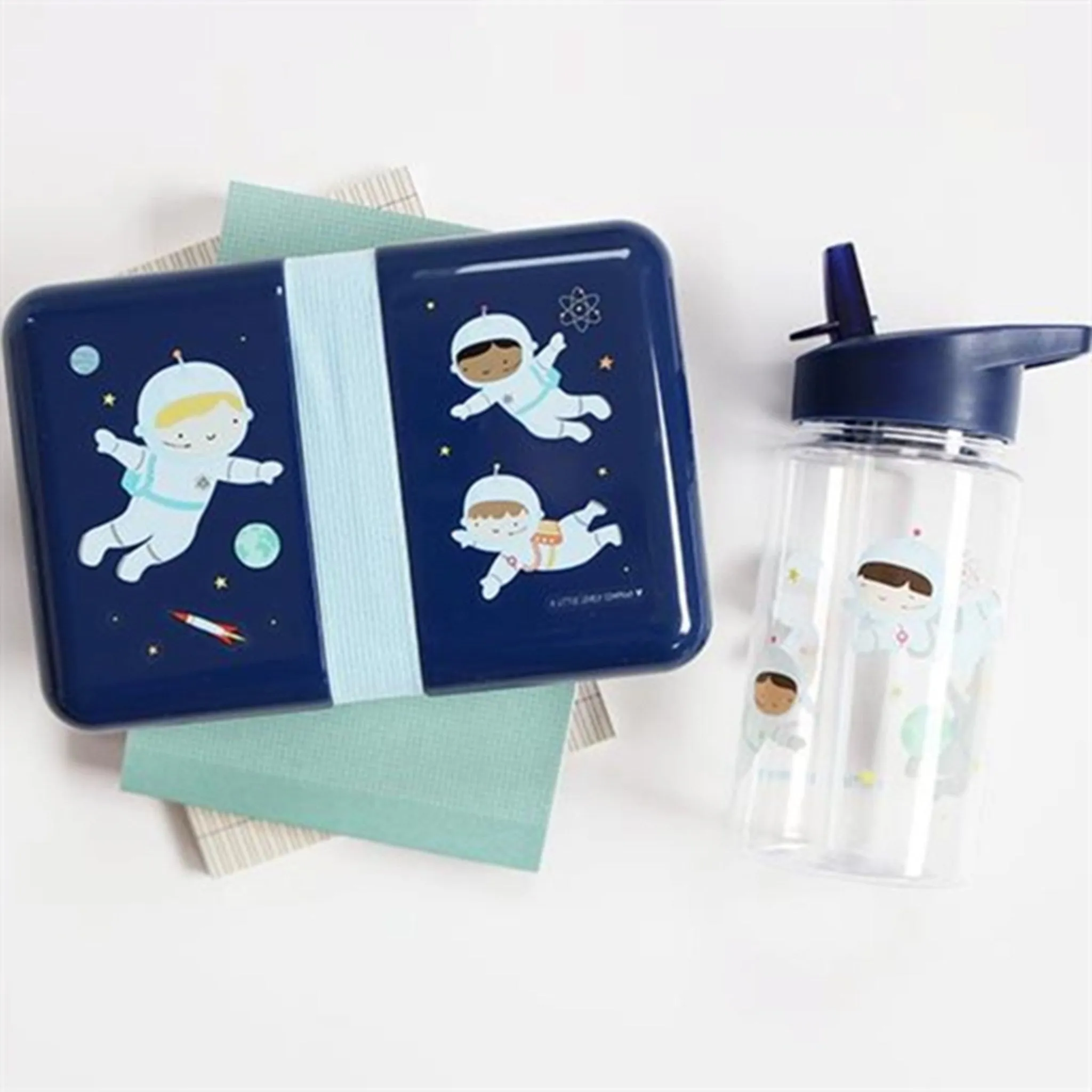 A Little Lovely Company Lunch Box Astronauts