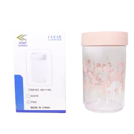 A8111Ag White/Pink Plastic Container