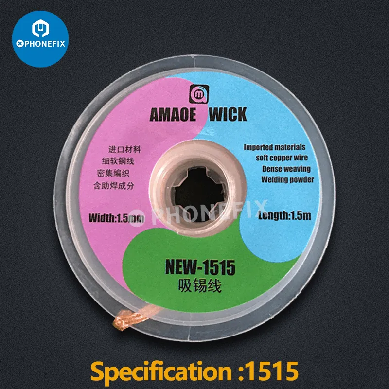 Amaoe BGA Desoldering Solder Wick PCB Tin Solder Sucking Wire