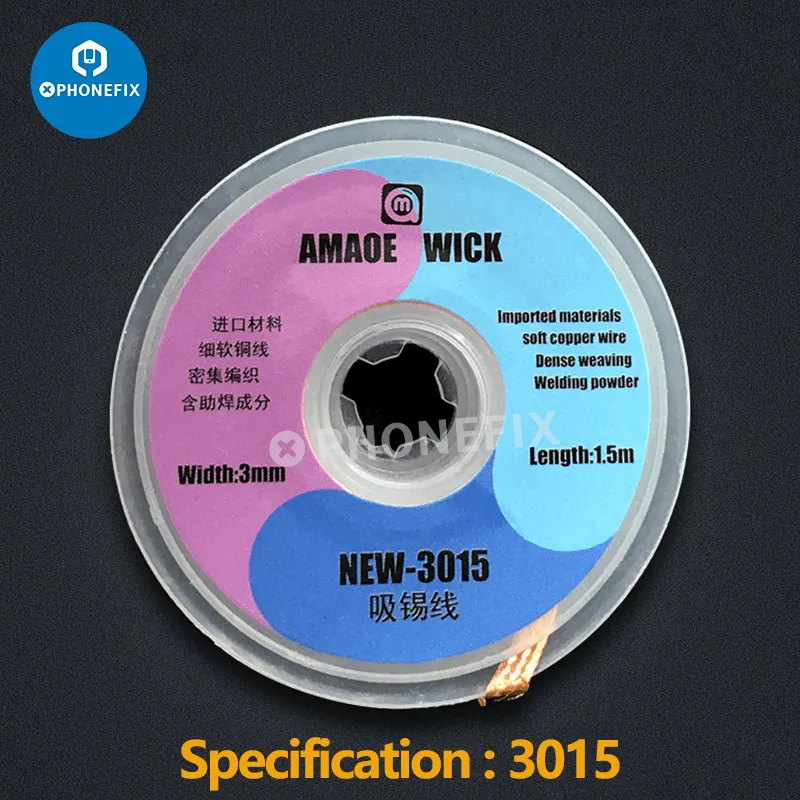 Amaoe BGA Desoldering Solder Wick PCB Tin Solder Sucking Wire