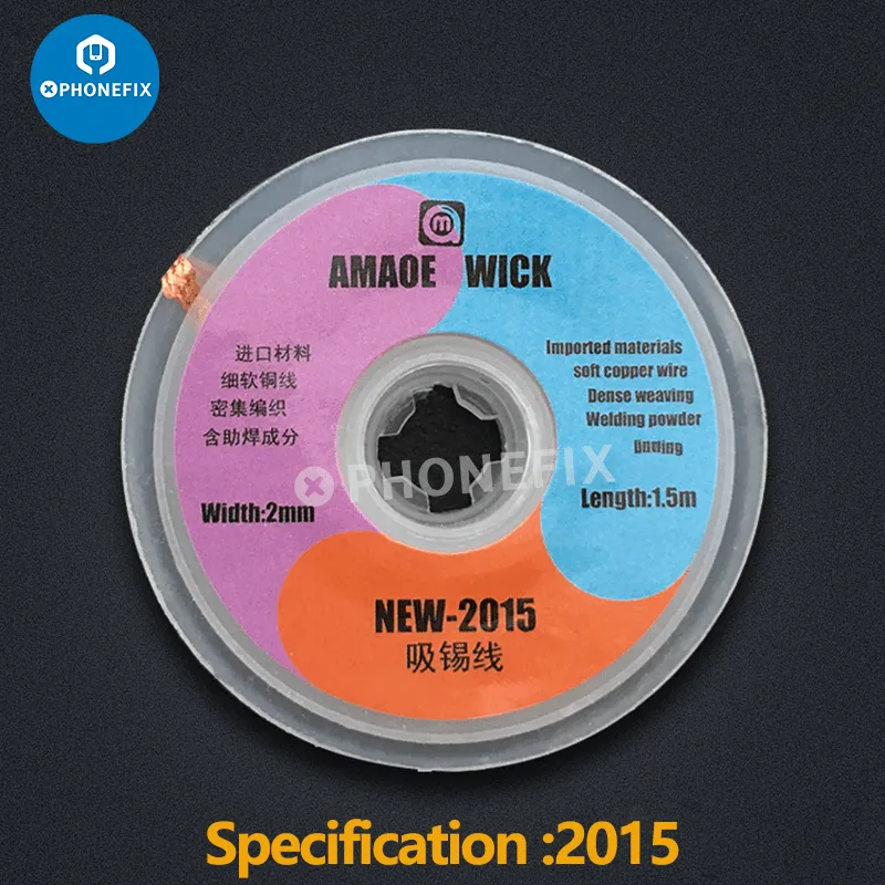 Amaoe BGA Desoldering Solder Wick PCB Tin Solder Sucking Wire