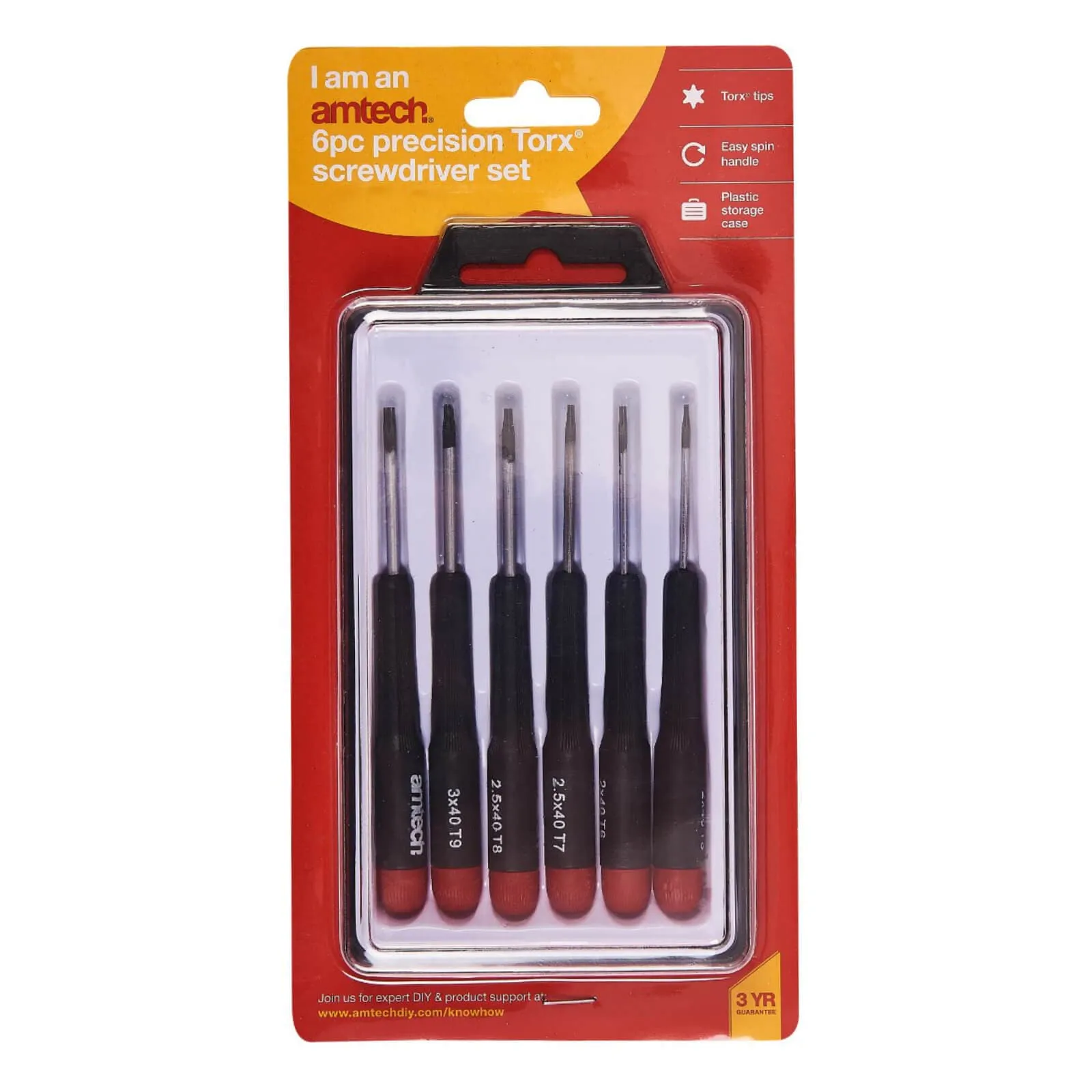 Amtech Precision Torx Screwdriver Set 6 Piece