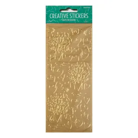 Arbee Stickers, Bouquet Hearts Gold