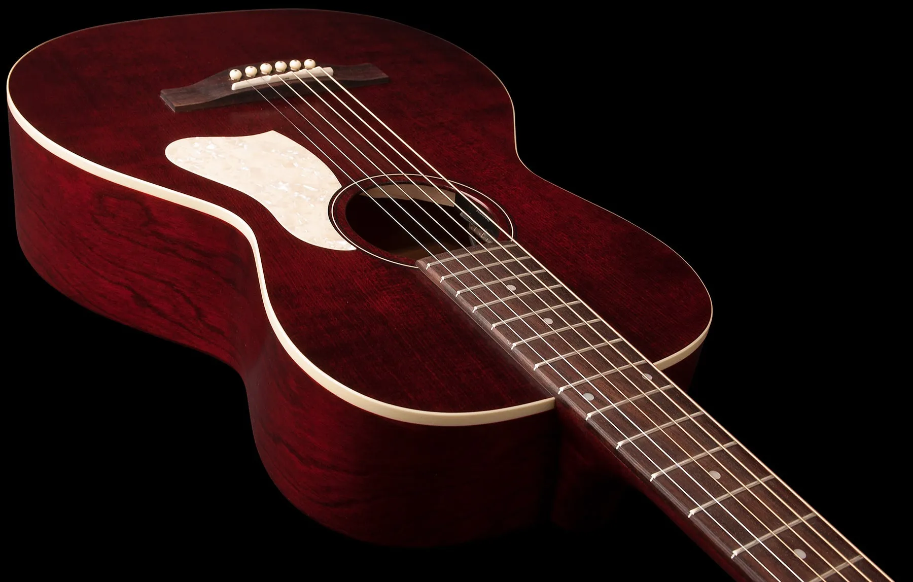 Art & Lutherie 042401 Roadhouse Tennessee Red A/E Parlor Acoustic Electric MADE In CANADA