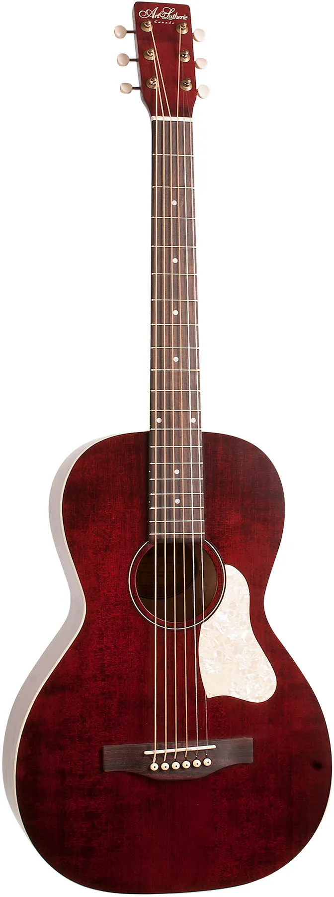 Art & Lutherie 042401 Roadhouse Tennessee Red A/E Parlor Acoustic Electric MADE In CANADA