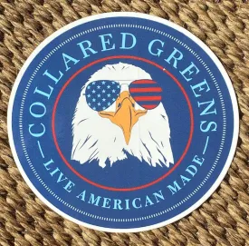 Bald Eagle: Sticker - Navy