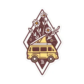 Bloom Yellow Van Sticker