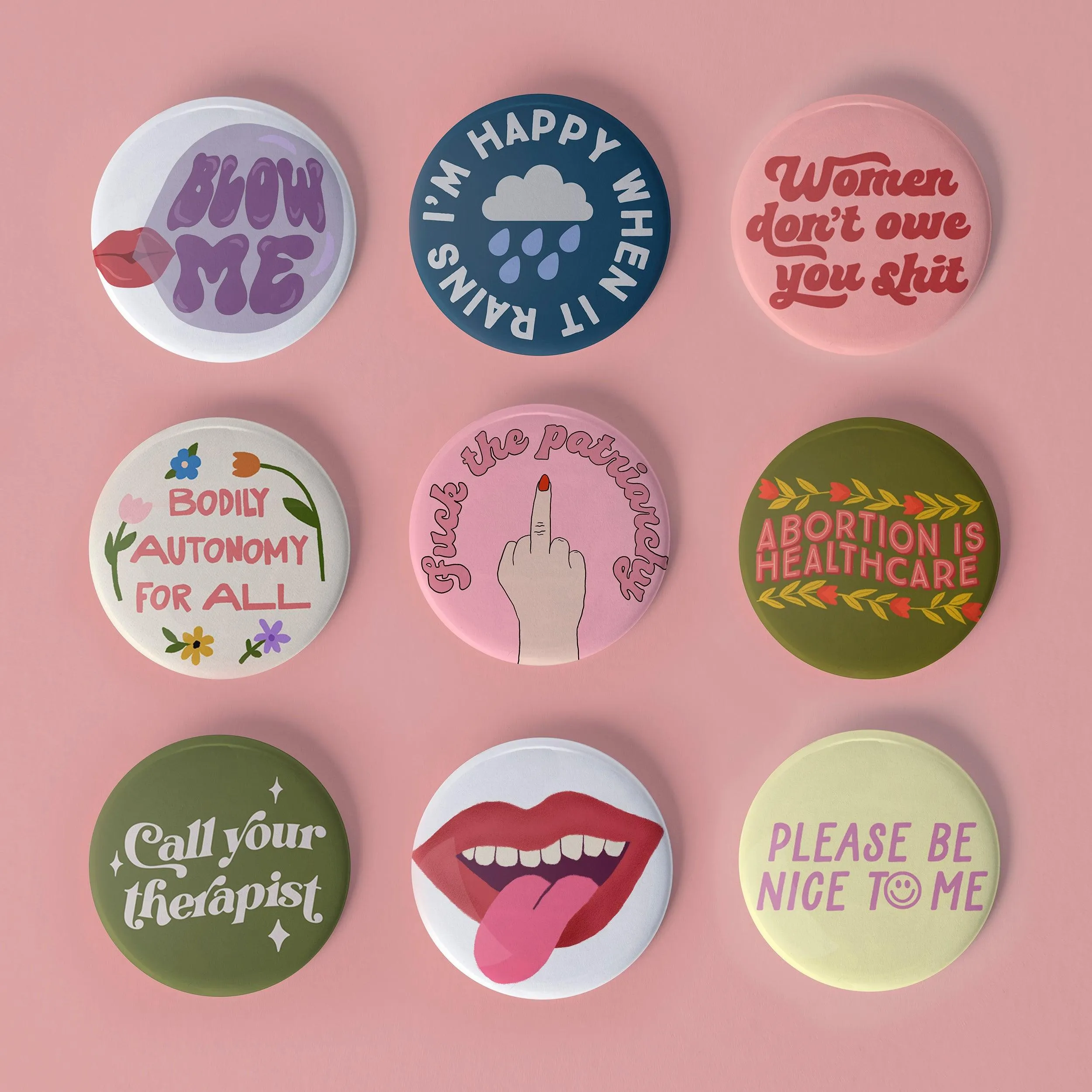 Bodily Autonomy pinback button