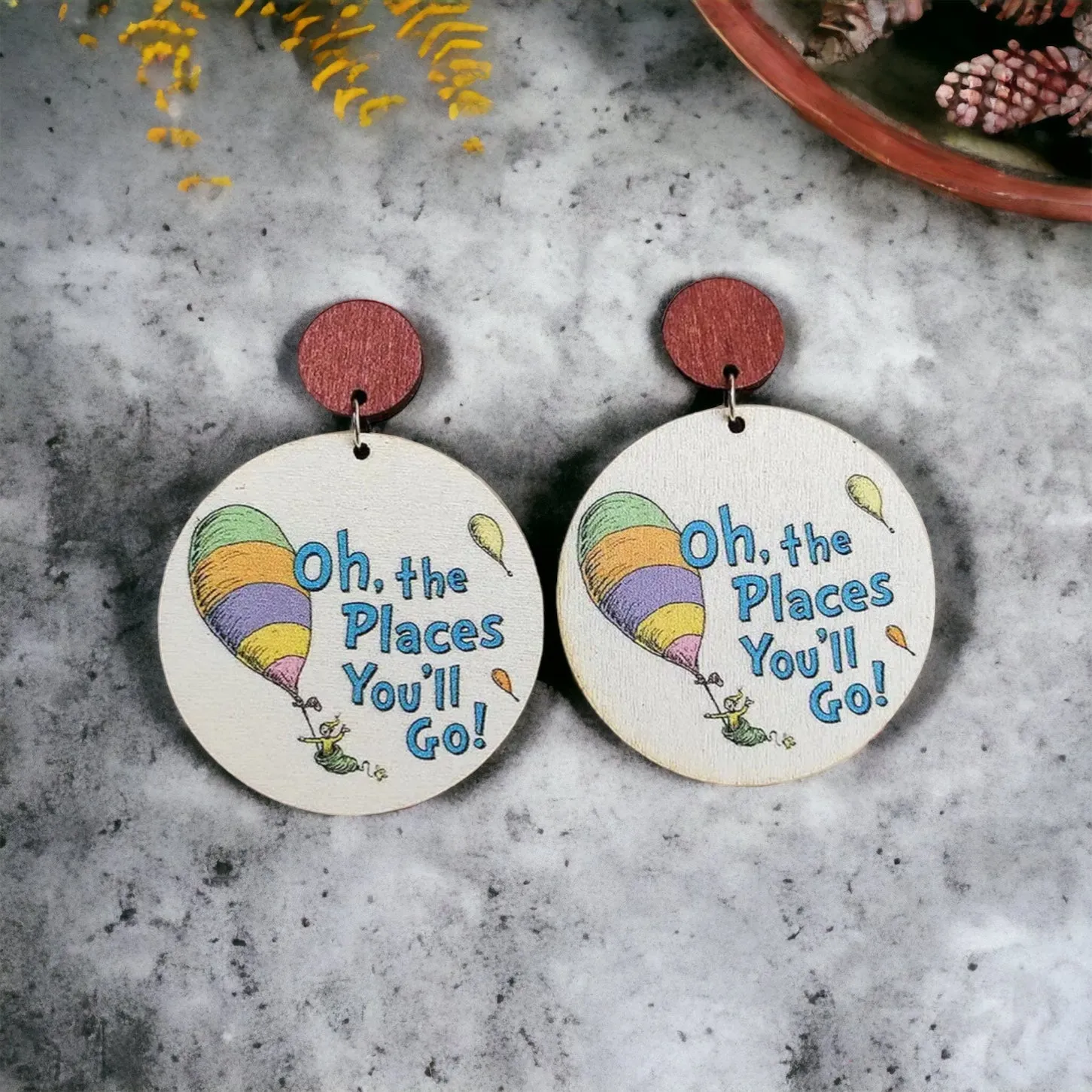 Book Character Earrings - Teacher Earrings, Elementary School, Librarian Earrings, Kindness Earrings