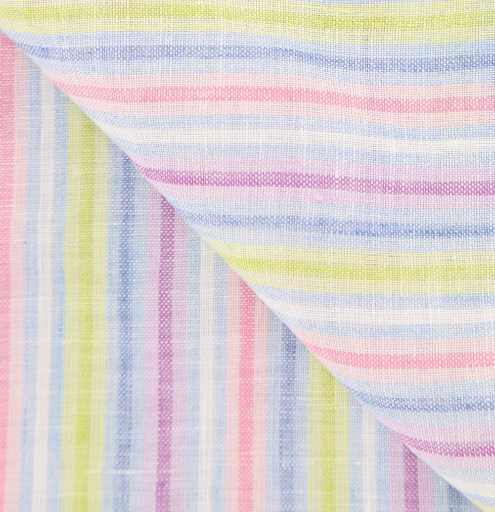 Borrelli Multi-Colored Linen Scarf