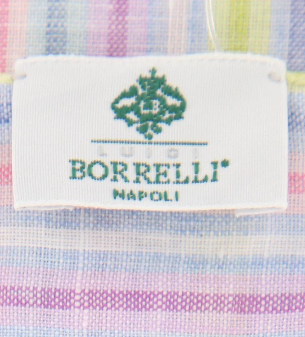 Borrelli Multi-Colored Linen Scarf