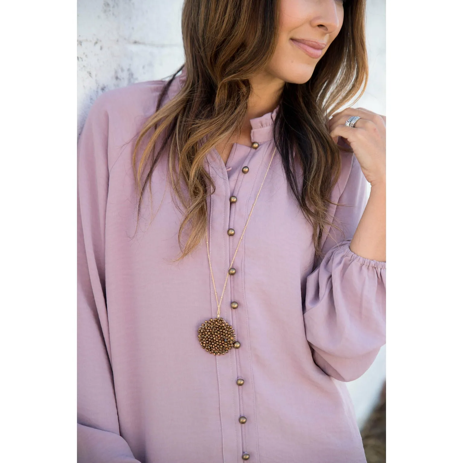 Button Front Blouse