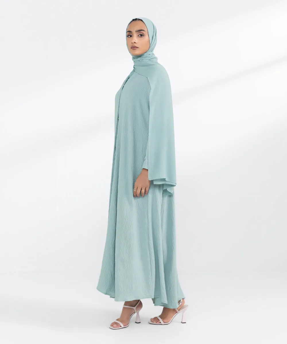 Button Through Abaya Set