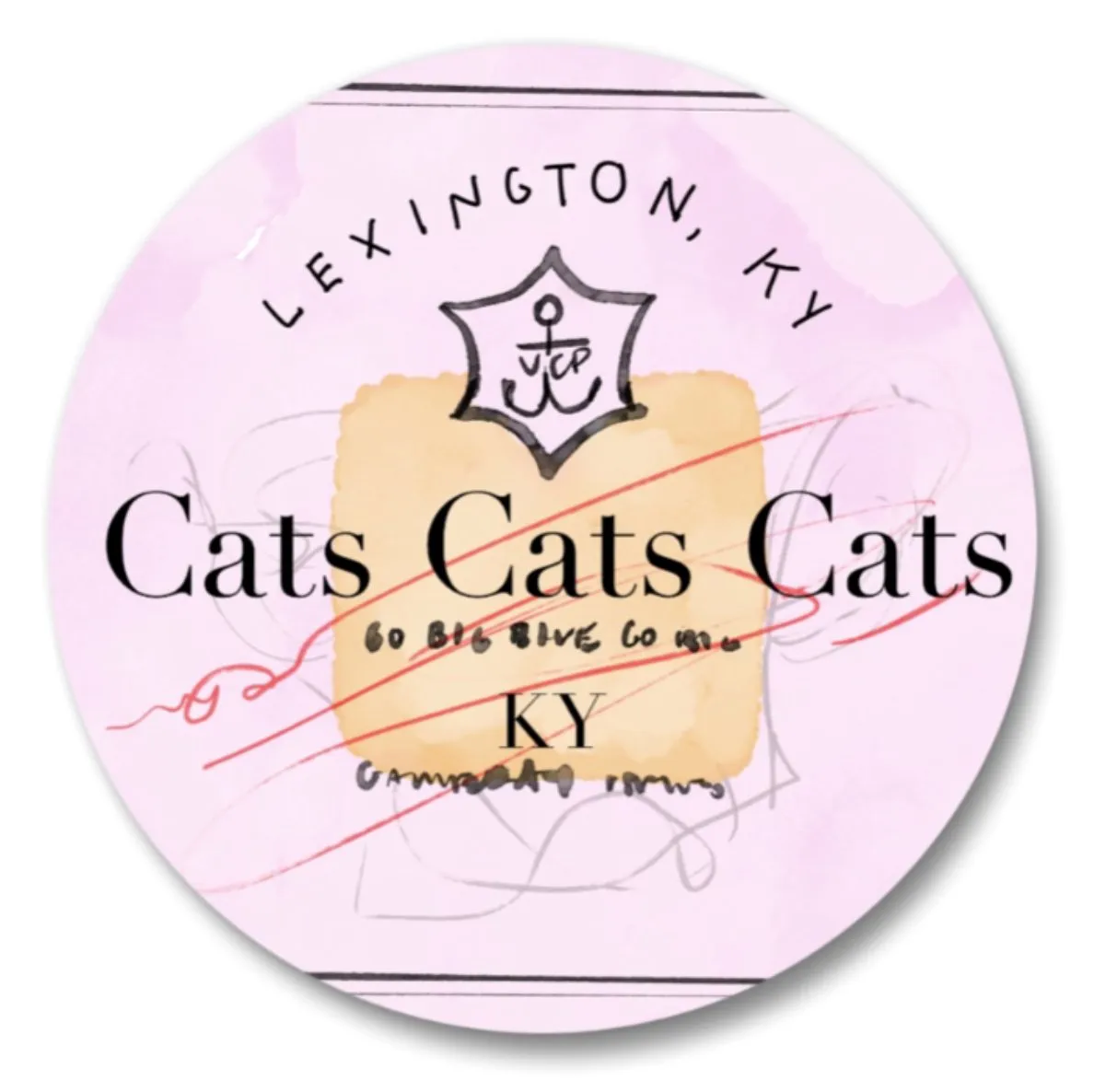 CATS VEUVE BUTTON