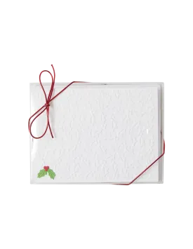 Christmas Holly Cards and Envelopes - Set of 12