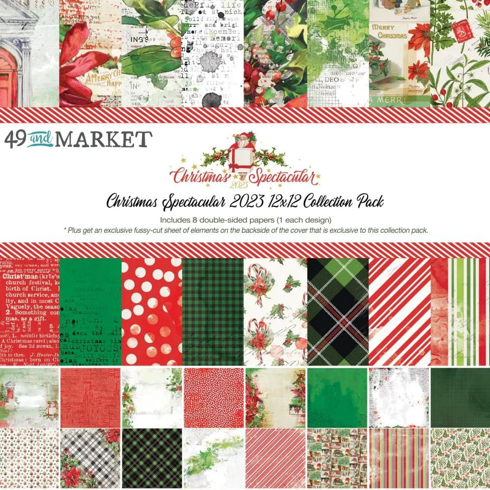 Christmas spectacular paper  collection  by 49 and market