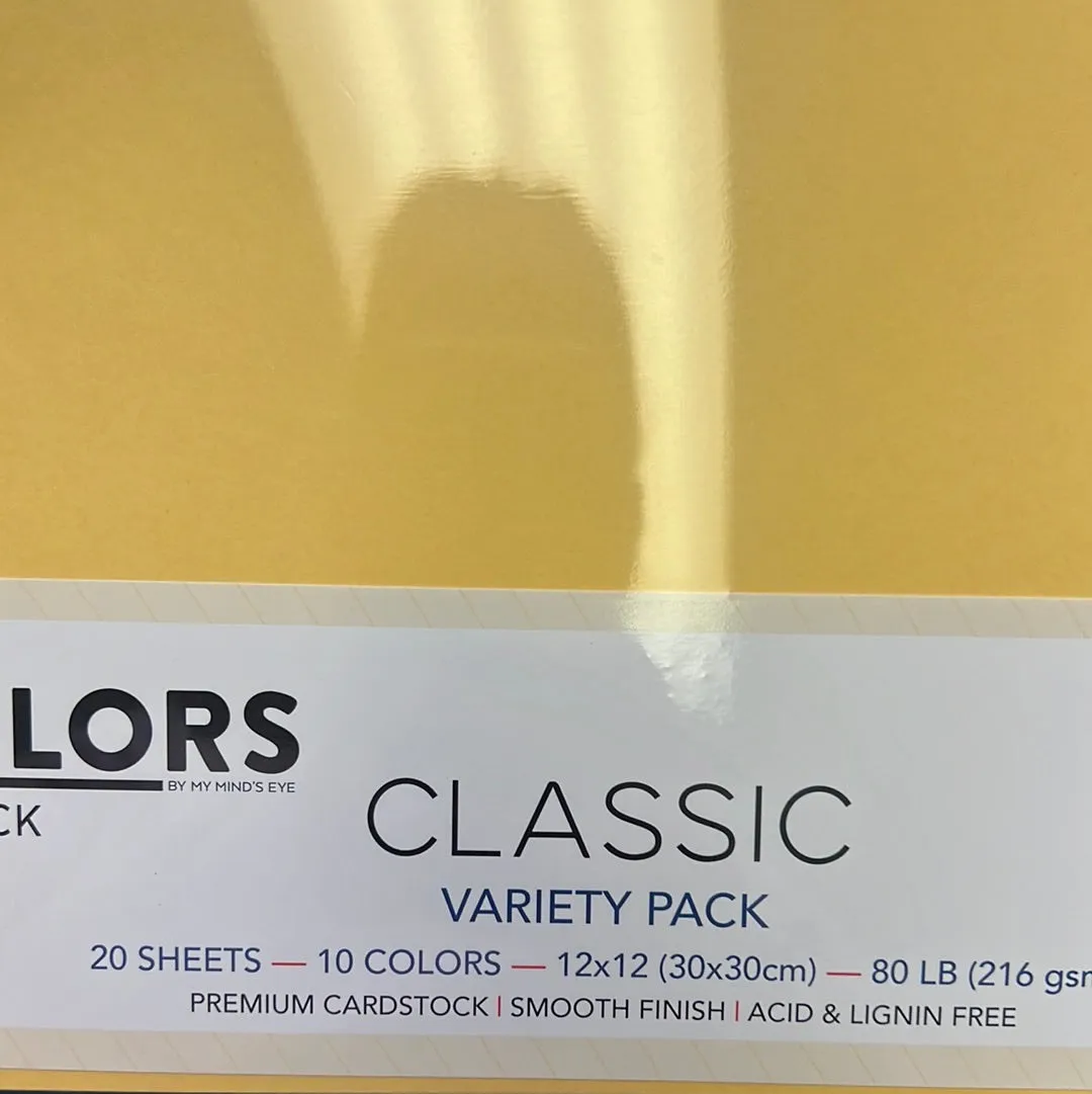 Classic cardstock variety paper by Photoplay