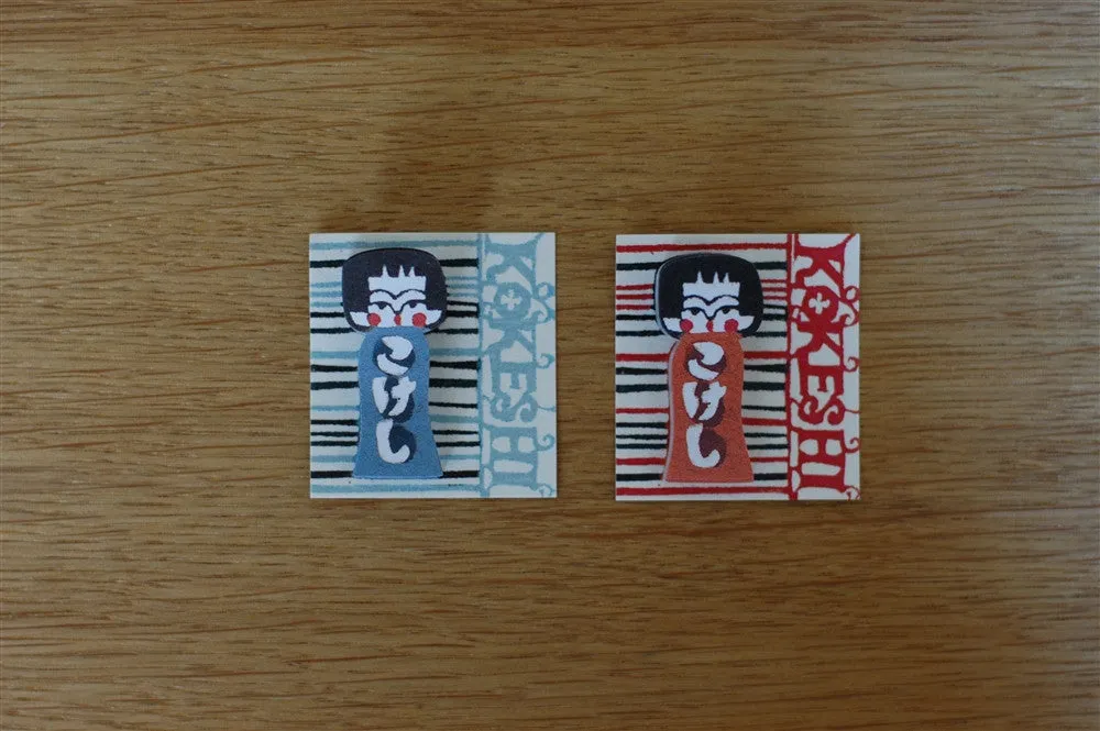 Classiky x Mihoko Seki Kokeshi Doll Tags