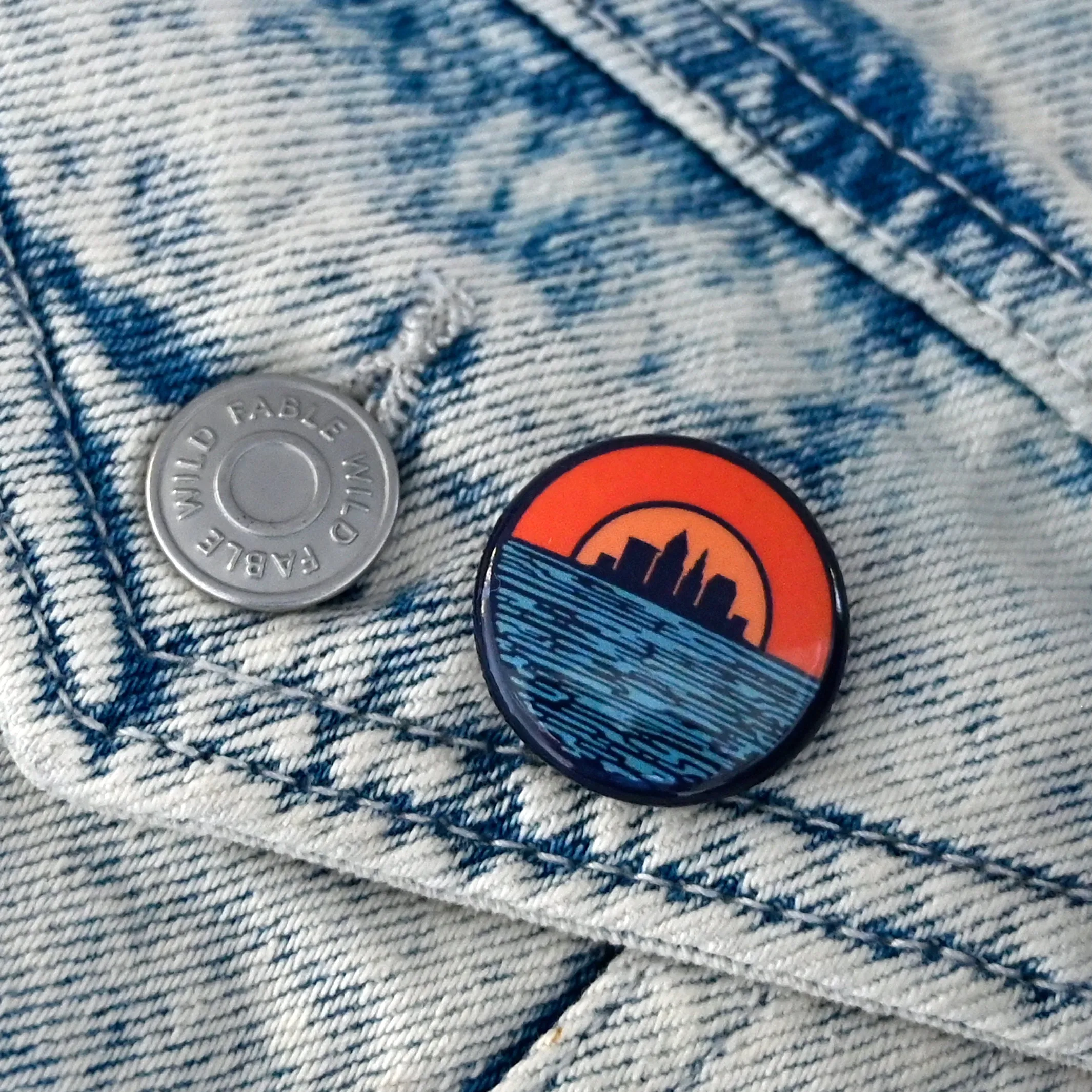 Cleveland Sunset Button