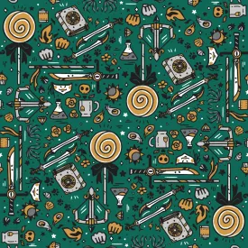 Critical Role Wrapping Paper 4 Pack: Green & Silver