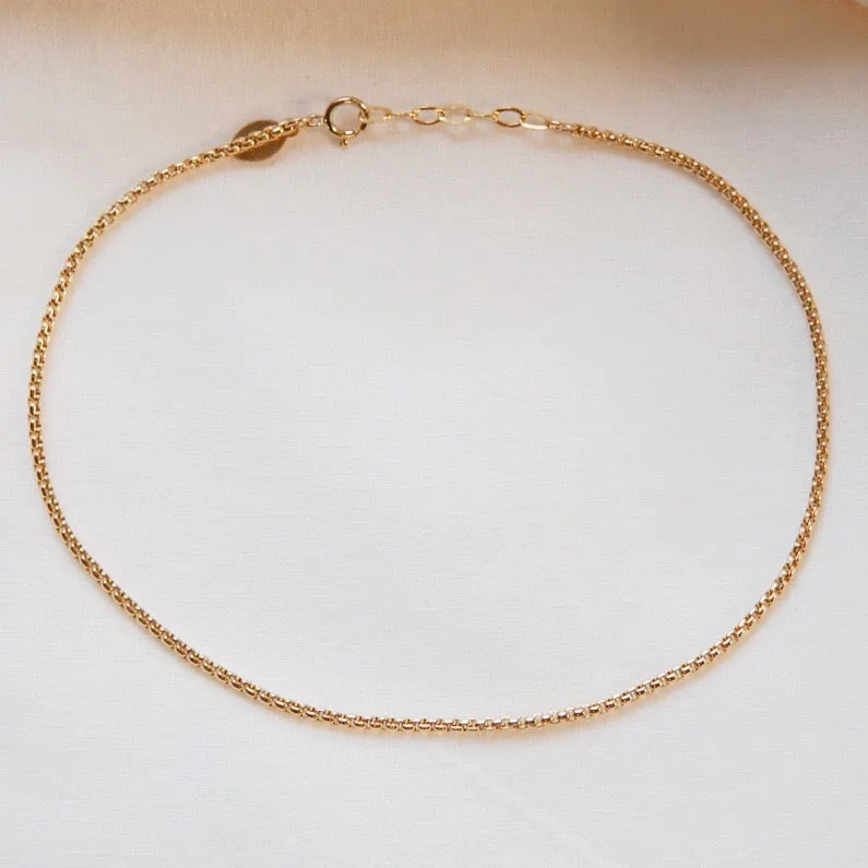 Cubic Chain Anklet