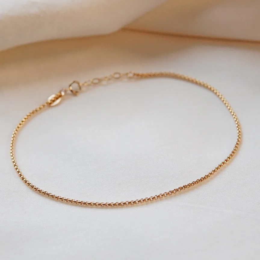 Cubic Chain Anklet