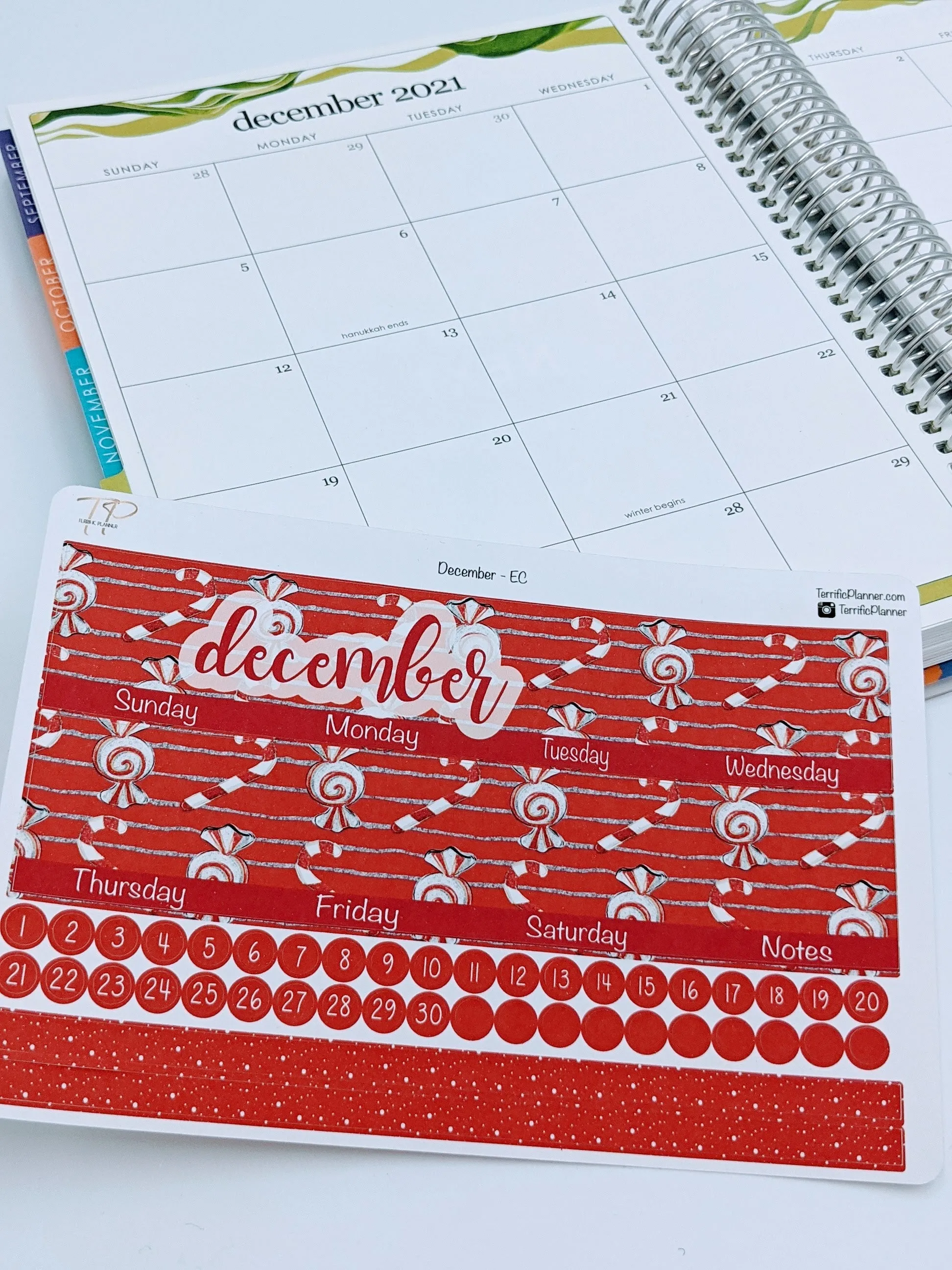 December Monthly Planner Sticker Kit