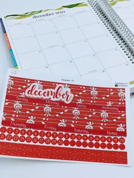 December Monthly Planner Sticker Kit