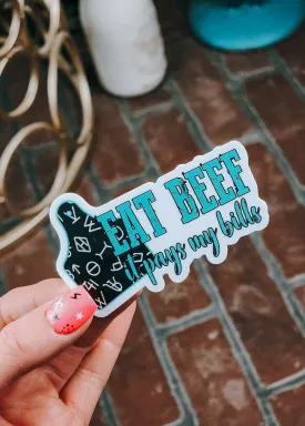 Eat Beef Sticker