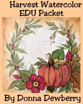 EDU Packets (Painting Parties) Harvest Watercolor