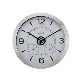 Elisha Silver Plastic Clock 30cm