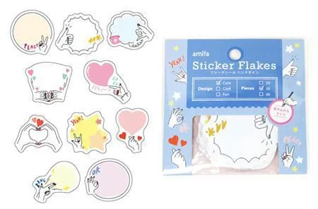 Flake Sticker 30P Hand Sign