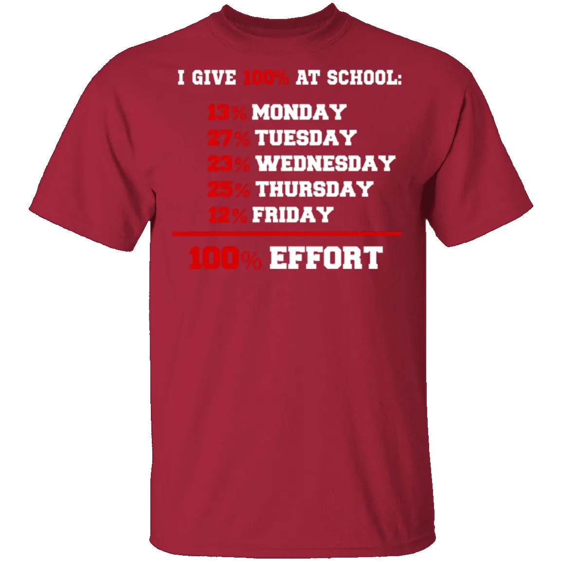 Give 100% At School T-Shirt