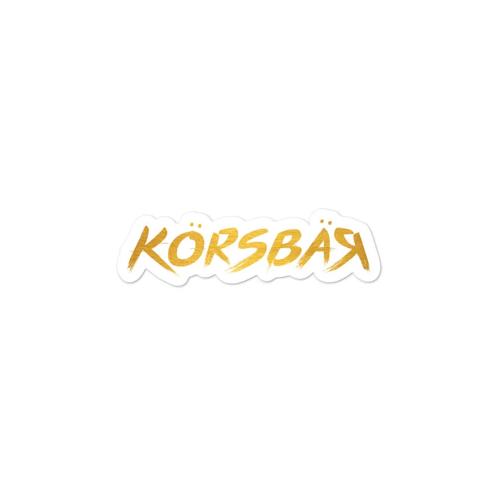 Golden Korsbar Sticker