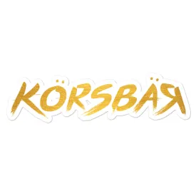 Golden Korsbar Sticker