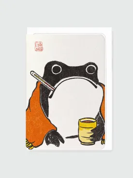 Greeting Card - Get Well Soon Frog