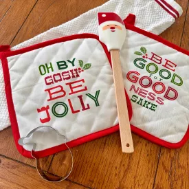 Holiday Spatula with Cookie Cutter and Potholders for Just Jill