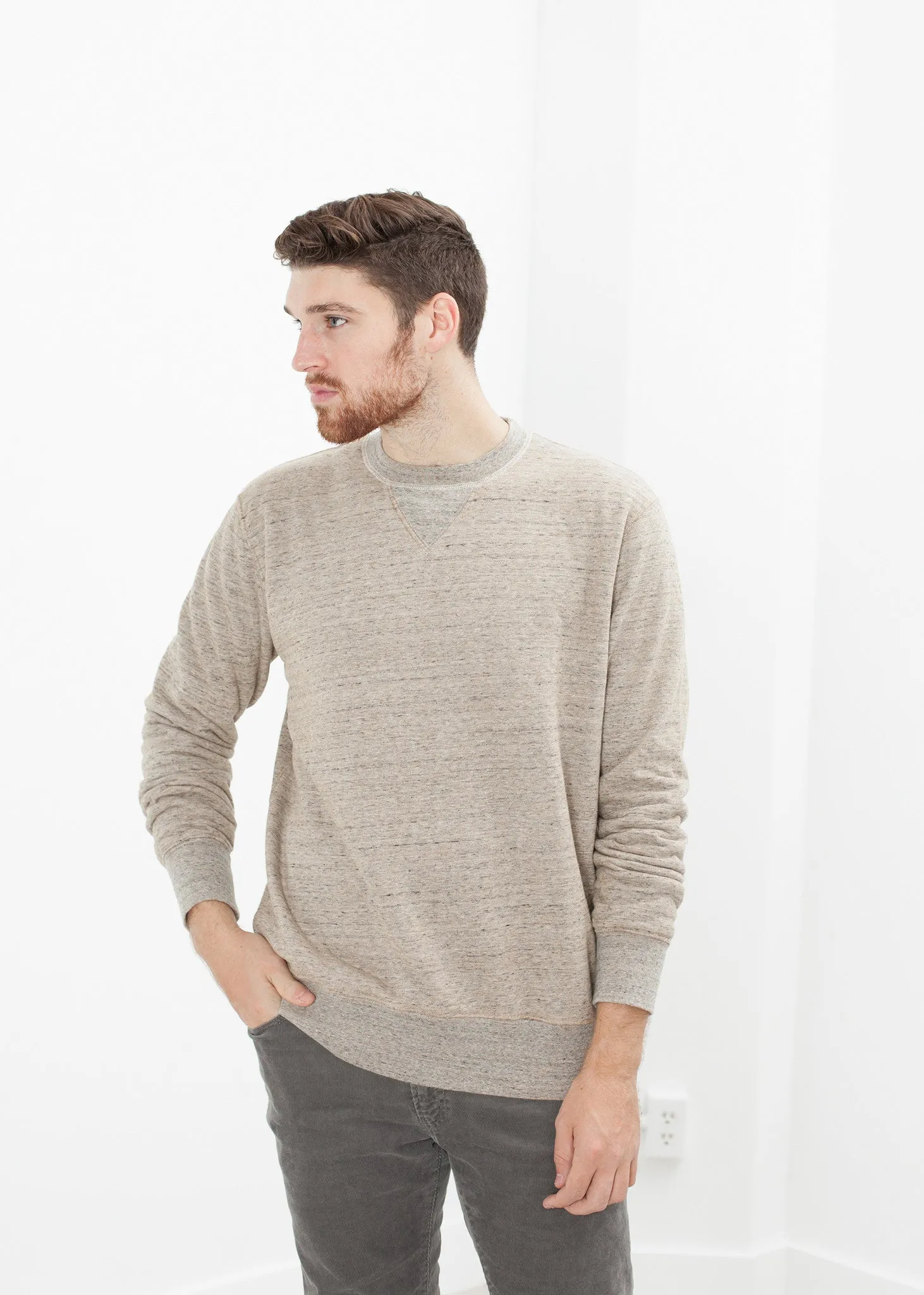 Jeth Sweatshirt in Grey/Rust -UEB