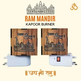 KapoorFlame™️ 3-in-1 Ayodhya Ram Mandir Electric Aroma Burner & Night lamp