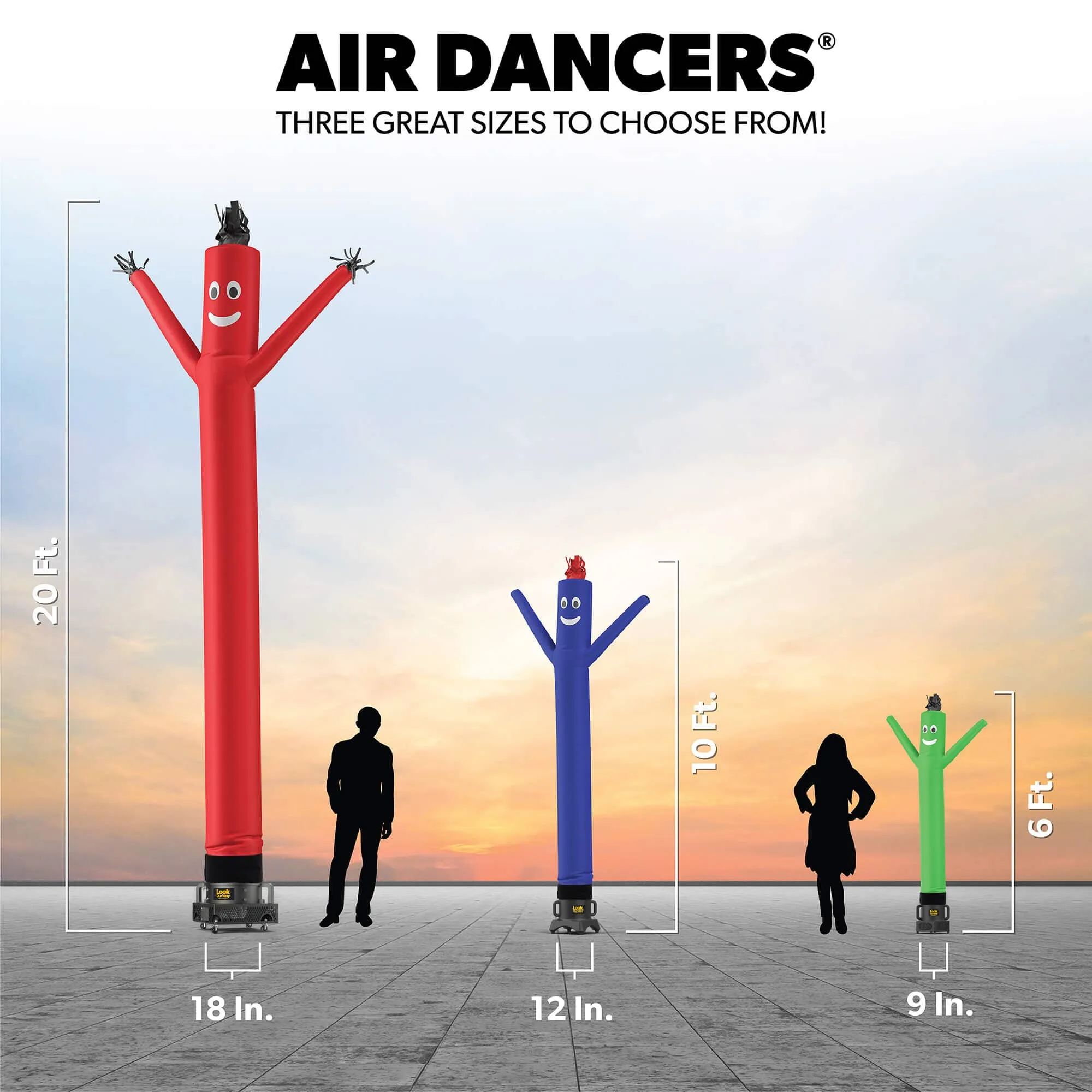 Lion Air Dancers® Inflatable Tube Man Mascot