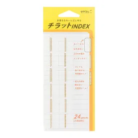 Midori Index Label Chiratto Pattern