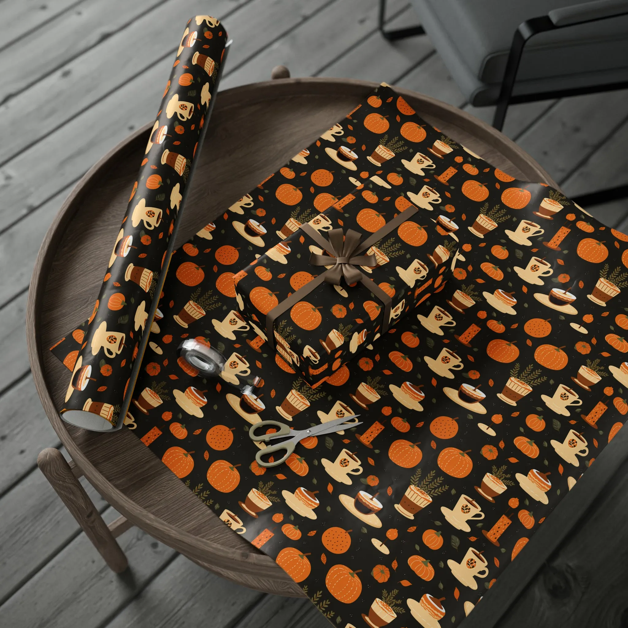 Pumpkin Spice Wrapping Paper