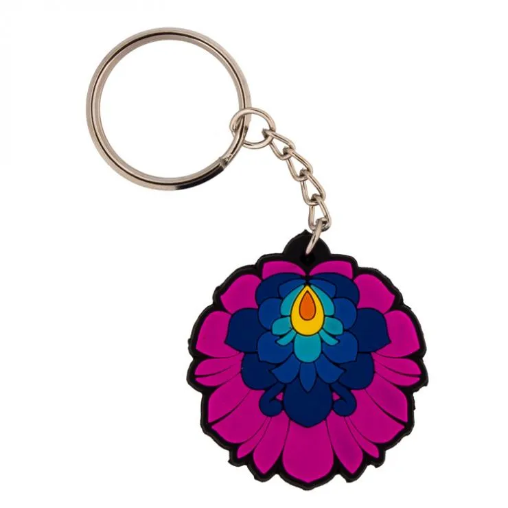 Rubber Keychain - Lowicz Flower