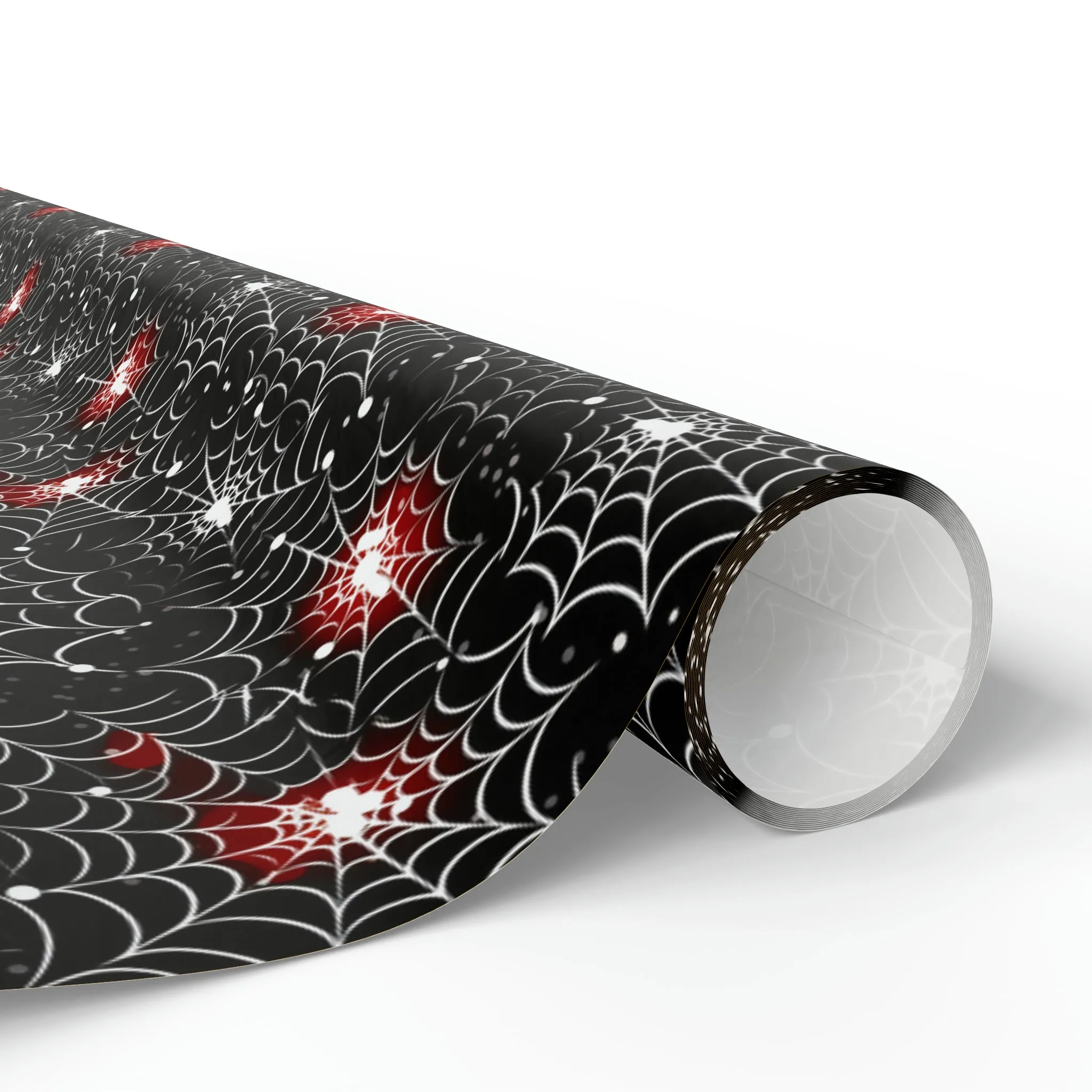 Snowy Spiderwebs Wrapping Paper