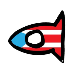 Sticker Fishi PR Flag