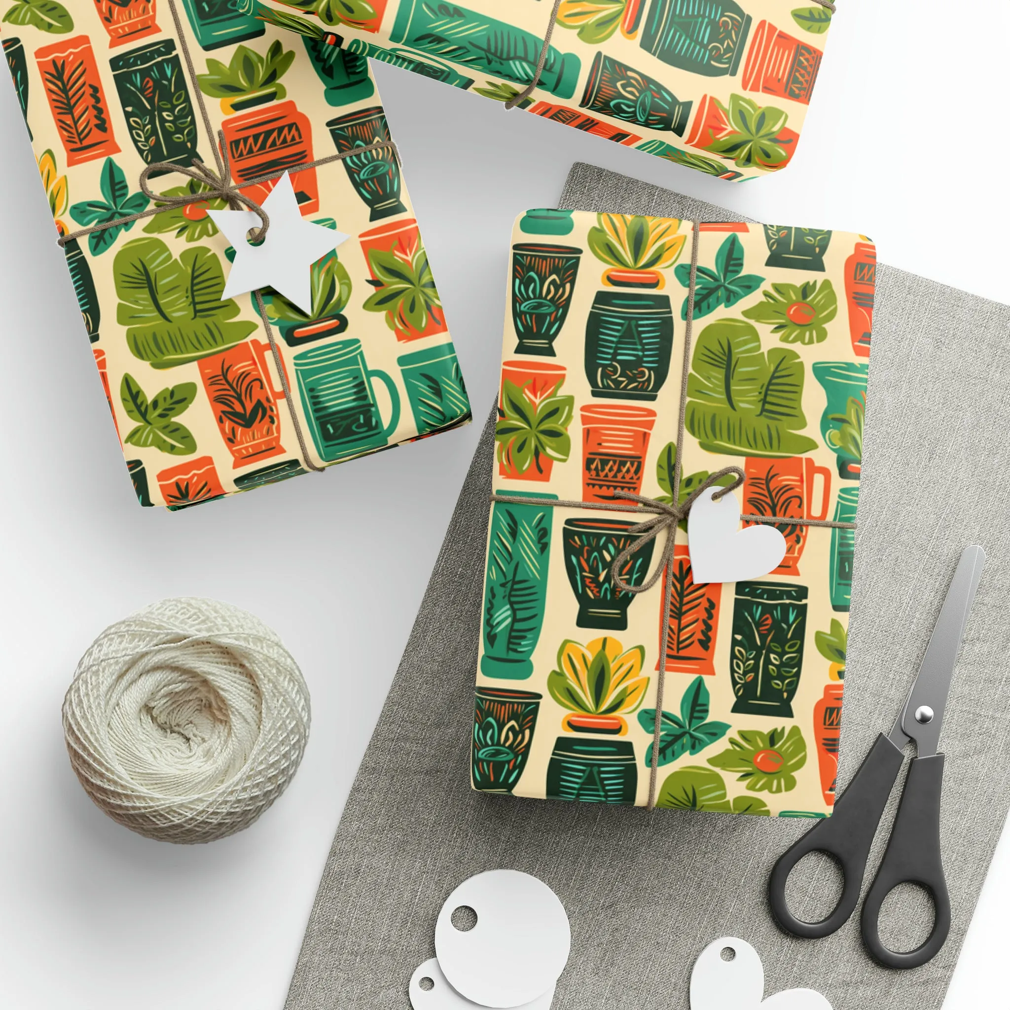 Tiki Mugs Holiday Wrapping Paper