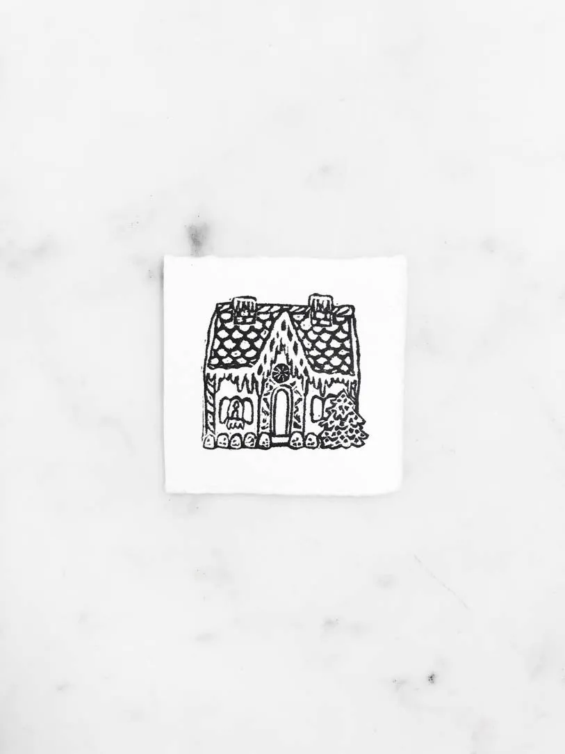 Tiny Christmas Lino Cuts