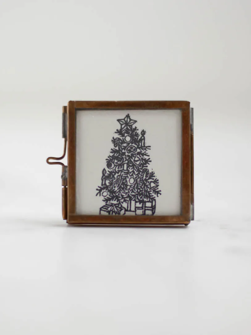 Tiny Christmas Lino Cuts