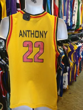 Vtg '02 #22 CARMELO ANTHONY Oak Hill High School Jordan Jersey YXL